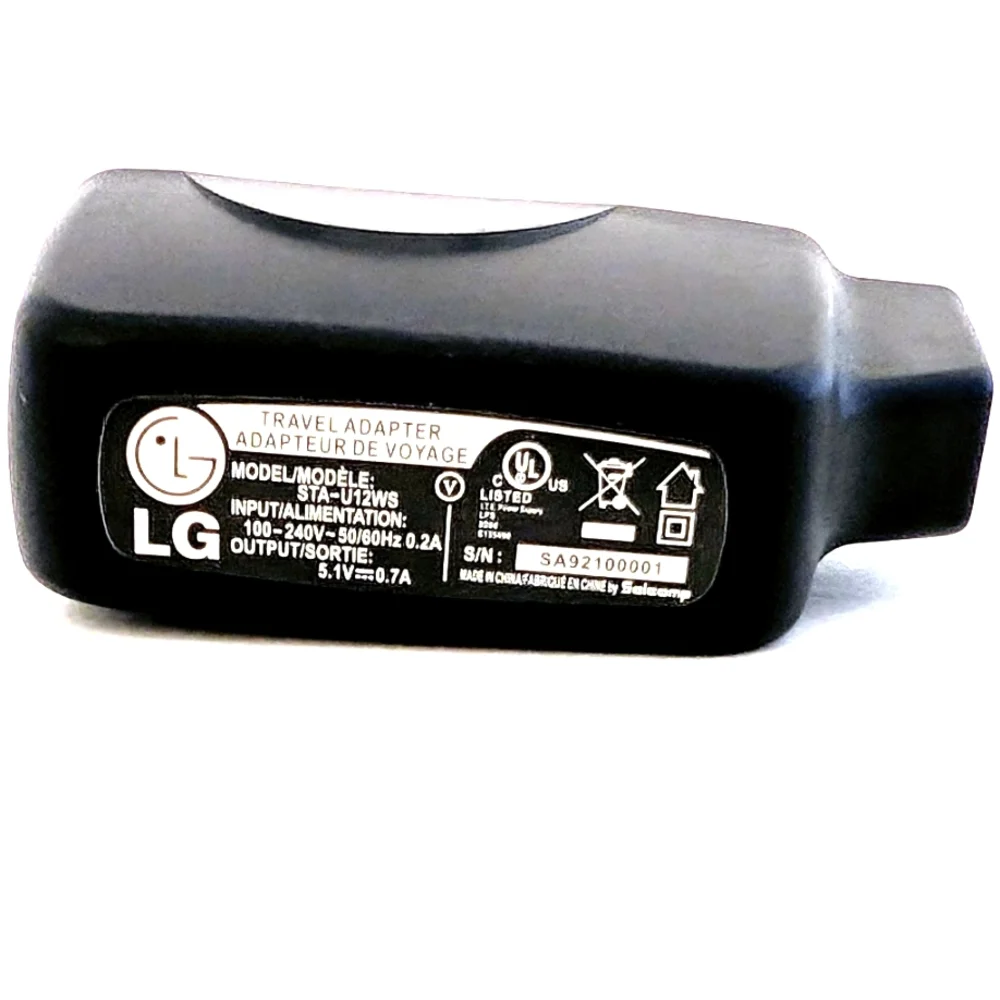 LG Wall Travel Charger Adapter No Cable Included Model STA-U12WS 5.1V
